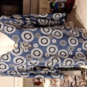 Womens  MDS casual stretch 3/4 sleeve pullover top size XL. EUC